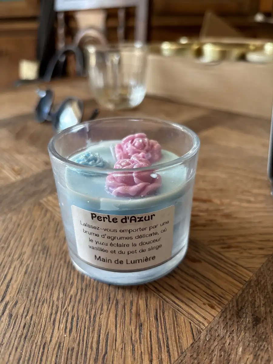 Bougie perle d’azur